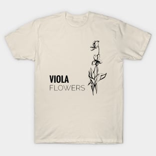 Viola flowers T-Shirt